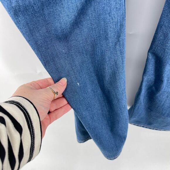 CAbi Womens Straight Jeans Denim Stretch 5 Pocket Medium Wash Blue Size 16 - Picture 7 of 13